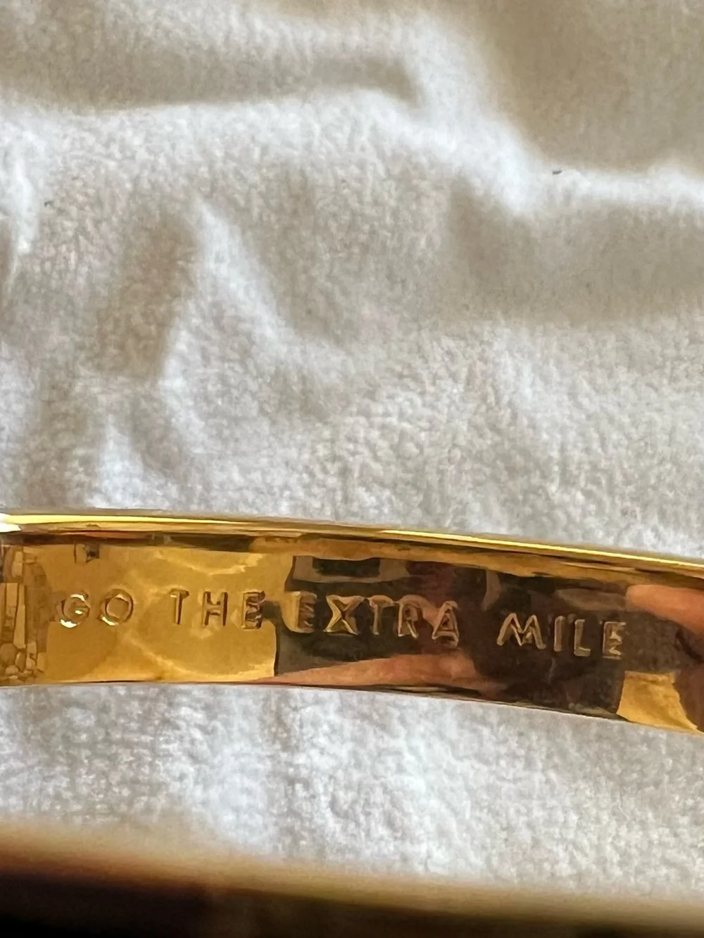 Kate Spade, New York-Uptown/Downtown, Black/Gold Glossy Enamel Bangle. - Picture 6 of 11